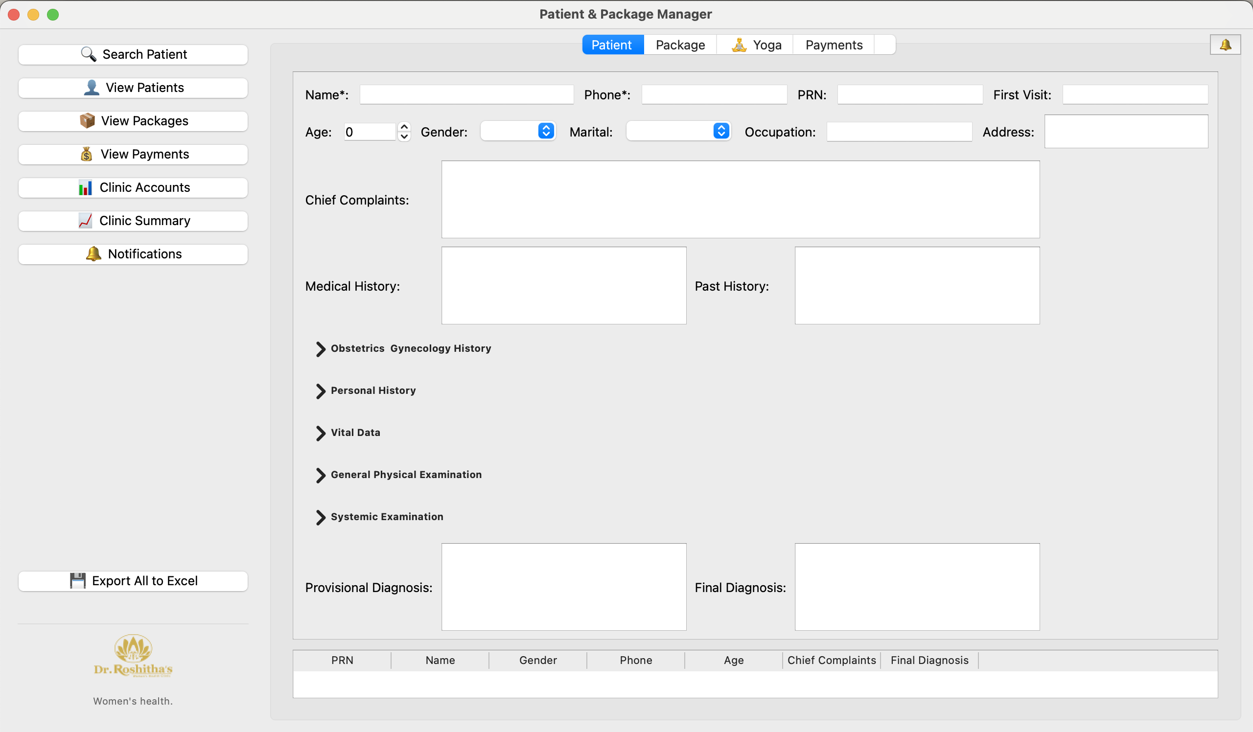 Doc Clinic Management System screenshot