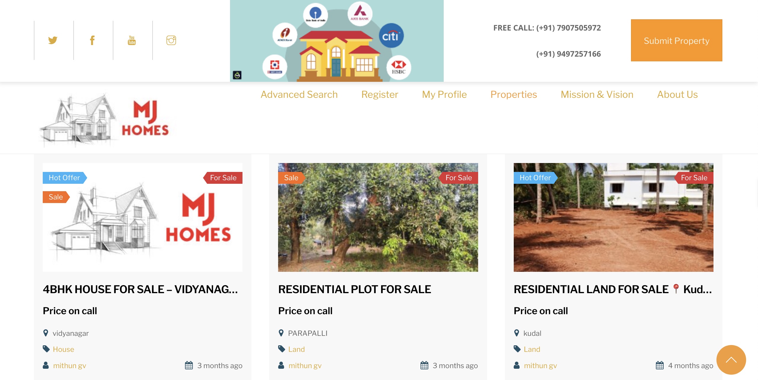 Real estate website